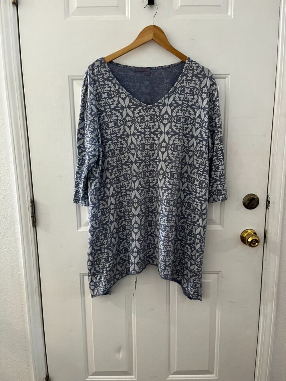 Fresh Produce Woman's Plus-Size Island Batik Santa Barbara Tunic Sz 1x